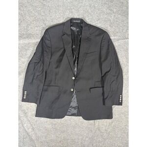 Ralph Lauren Men's Black Wool Blazer Sport Coat 42R Crest Buttons